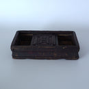 老木彫寿字木箱