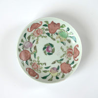 粉彩七宝三多文皿⑧