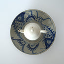 青花双魚花文皿大②