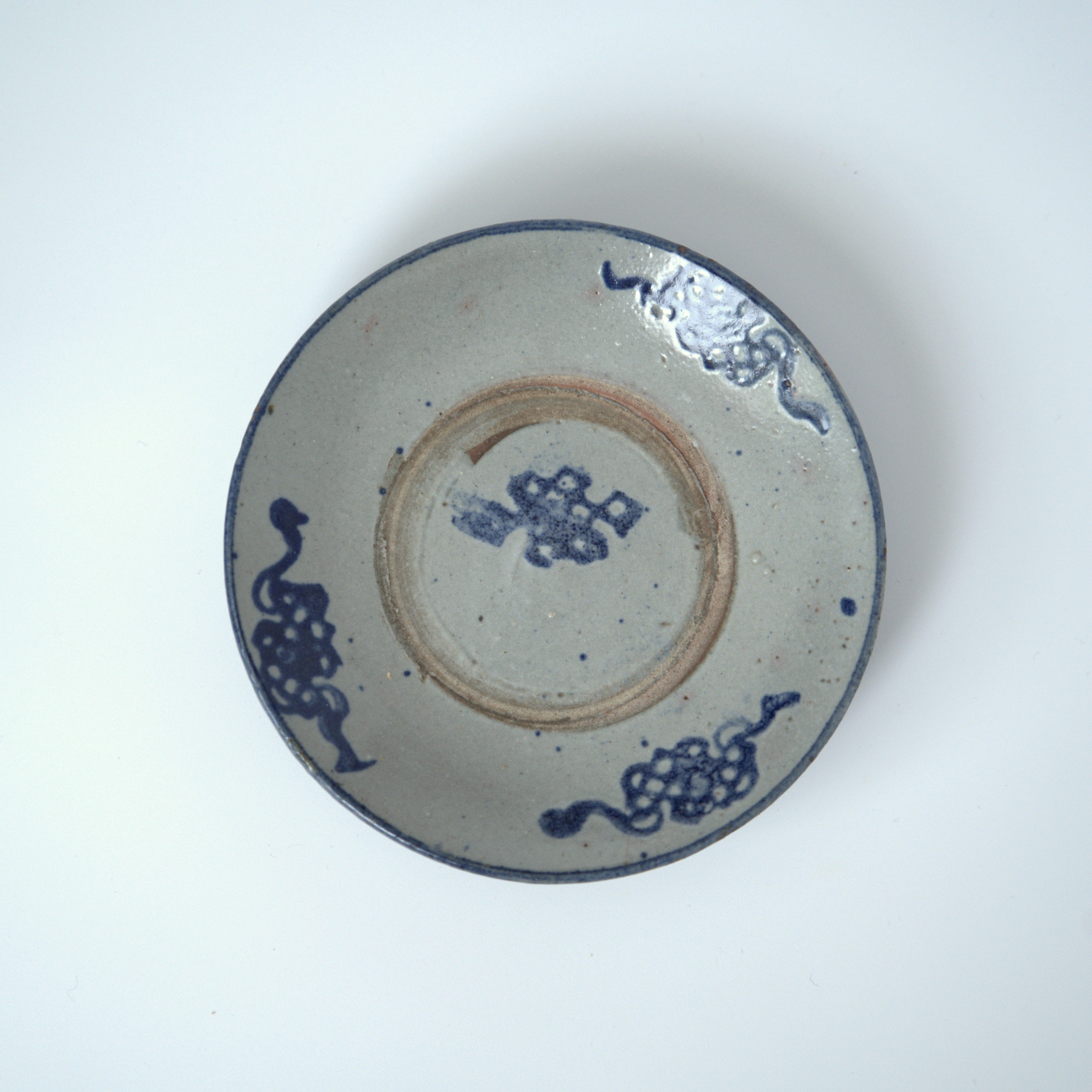 青花中国結文小皿④