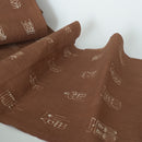 綿製柿渋染万福文敷布小