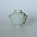 粉彩竹節文蓋碗