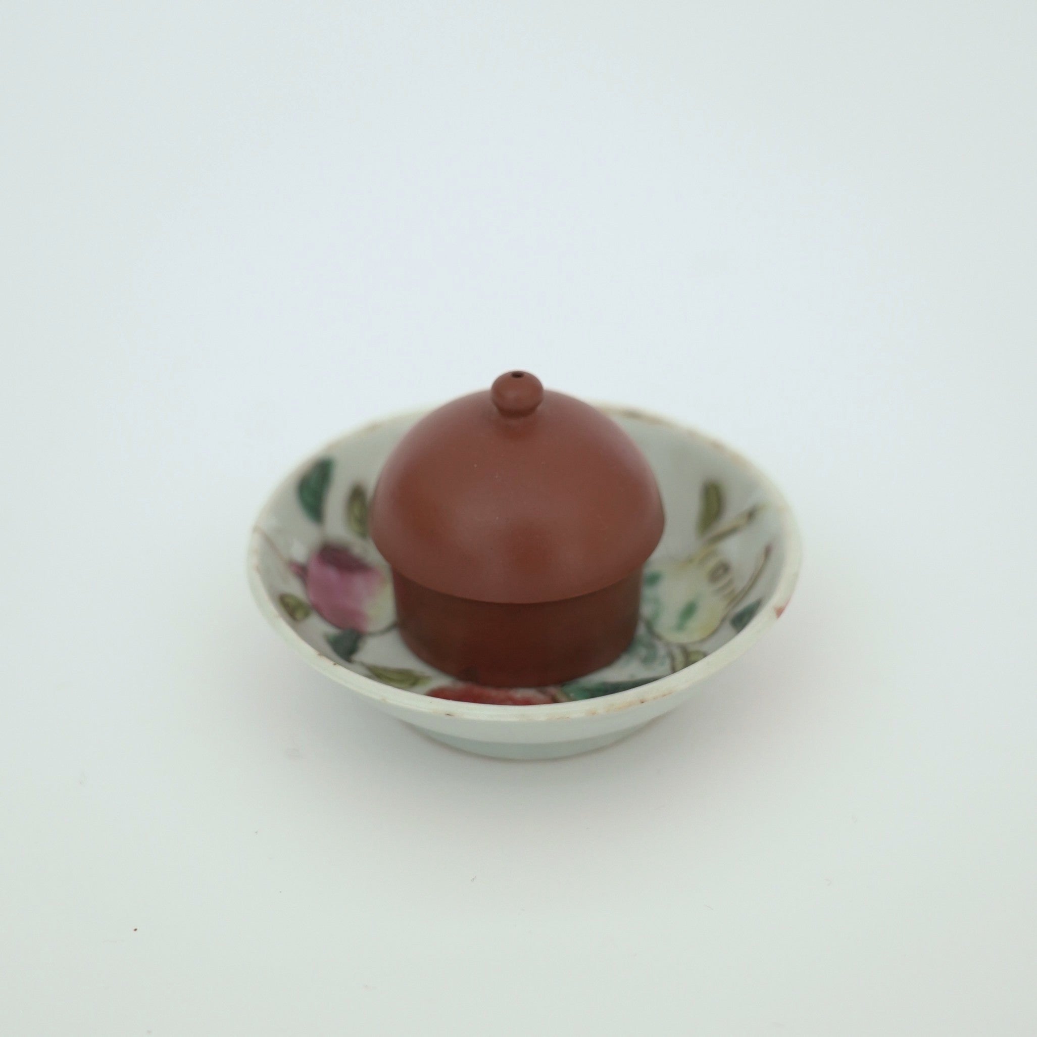 粉彩七宝三多文豆皿③