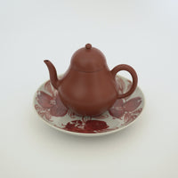 赤絵福寿三多文皿⑭