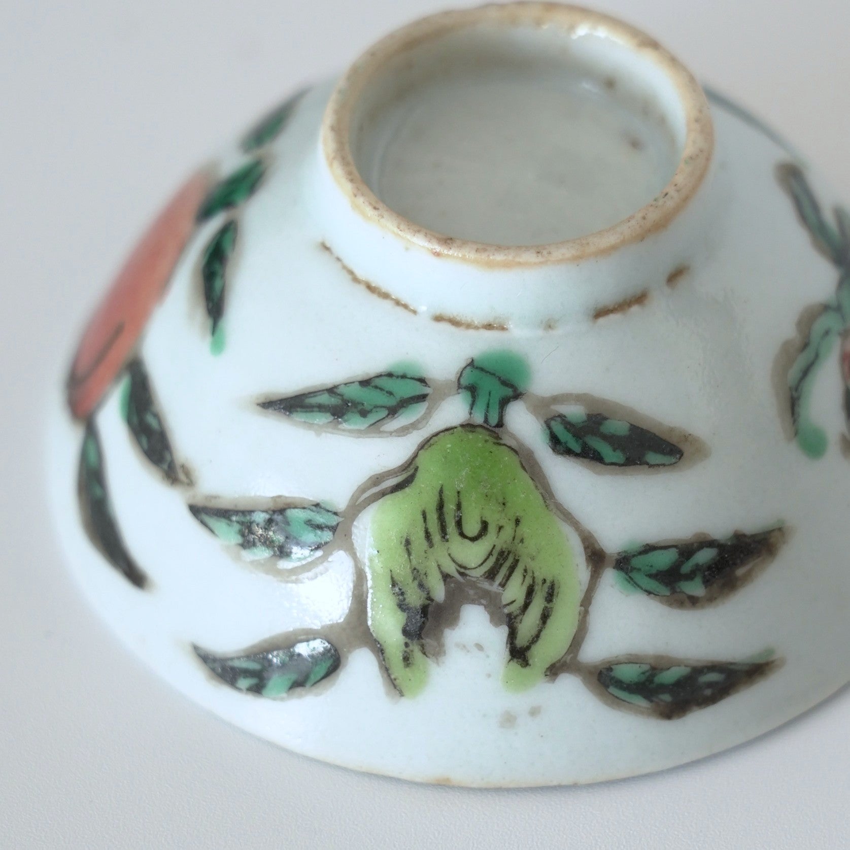 粉彩七宝三多文茶杯②