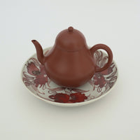 赤絵福寿三多文皿⑪