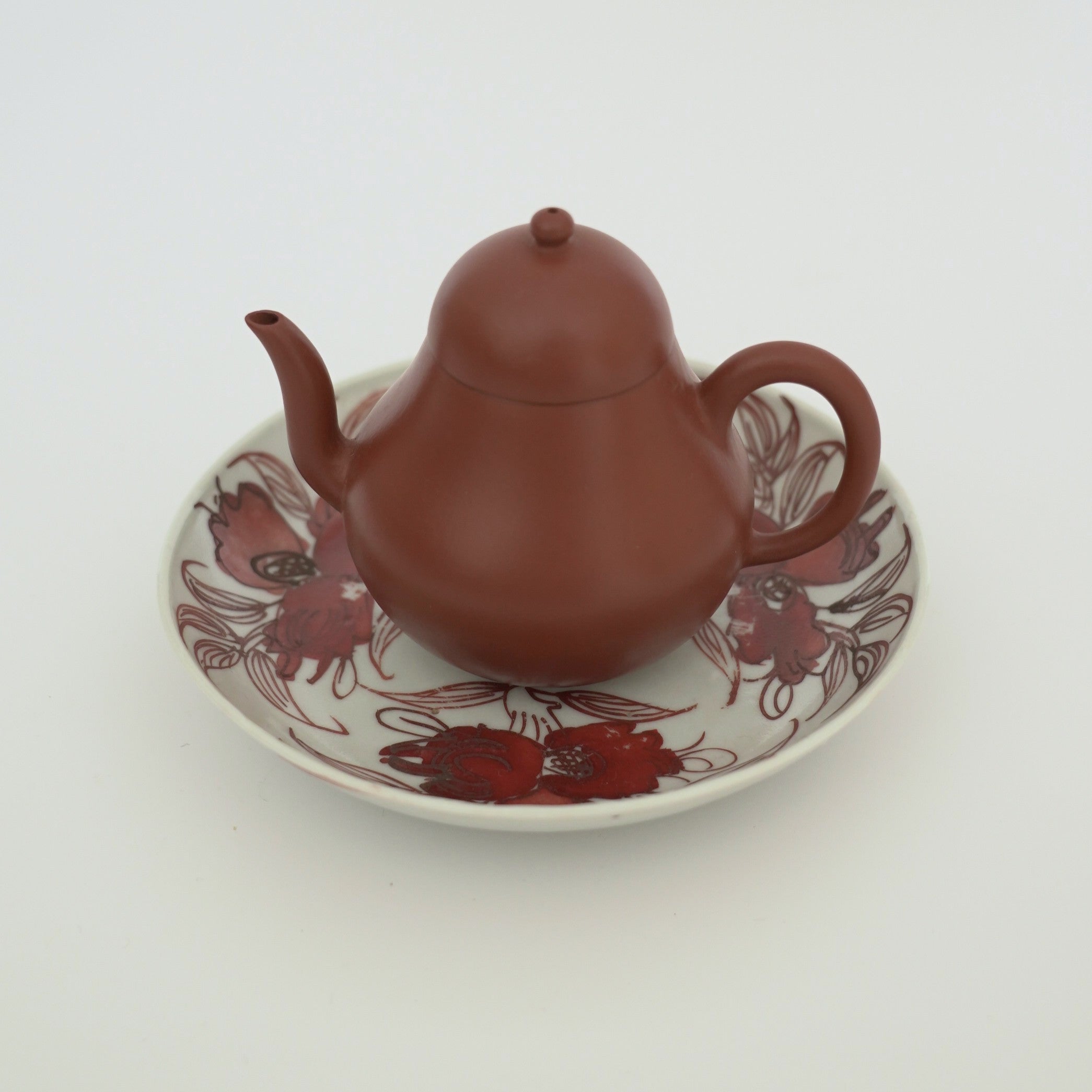 赤絵福寿三多文皿⑪