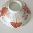 赤絵福寿三多文茶杯⑦
