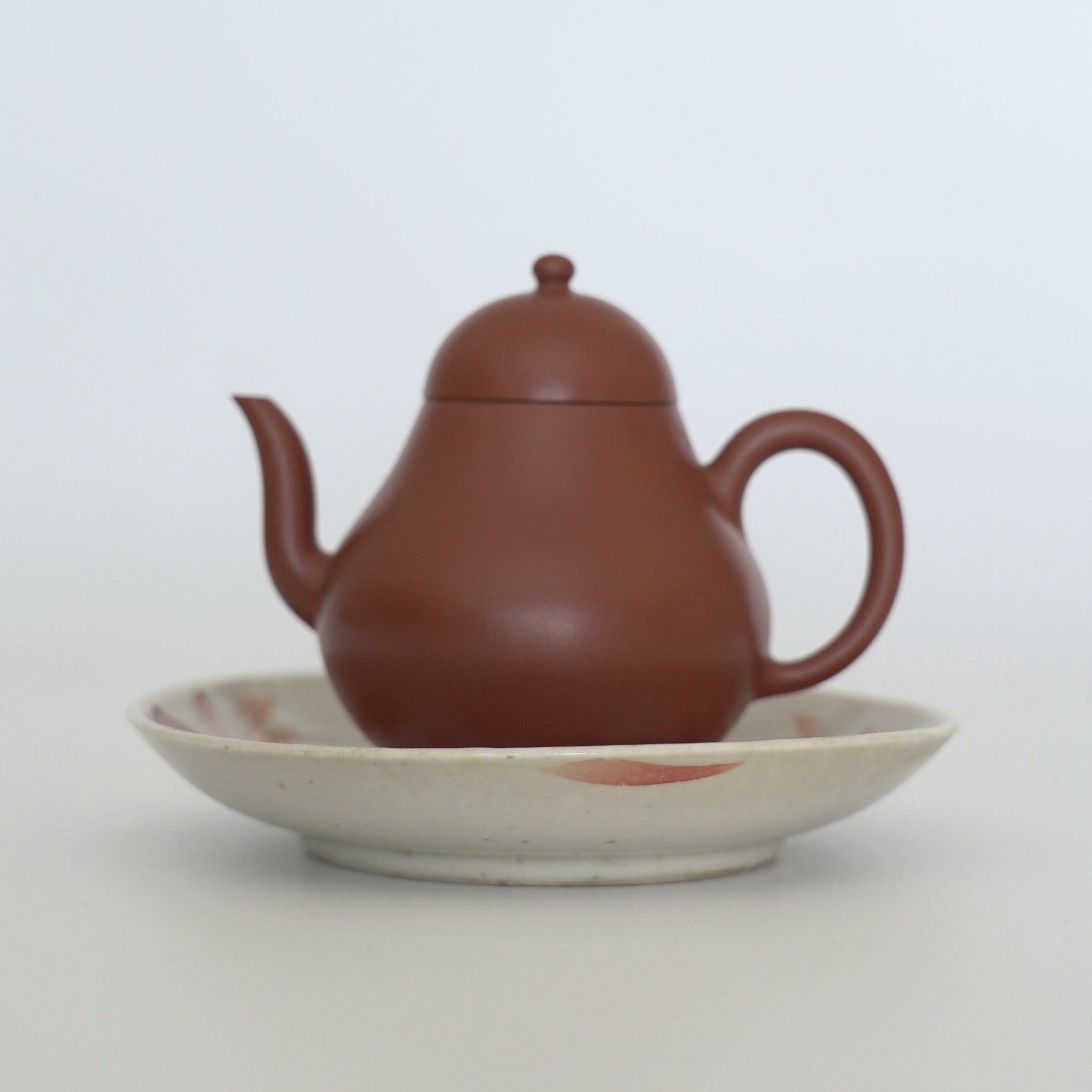 赤絵福寿三多文皿⑤