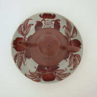 赤絵福寿三多文皿⑫