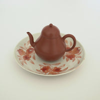 赤絵福寿三多文皿中①