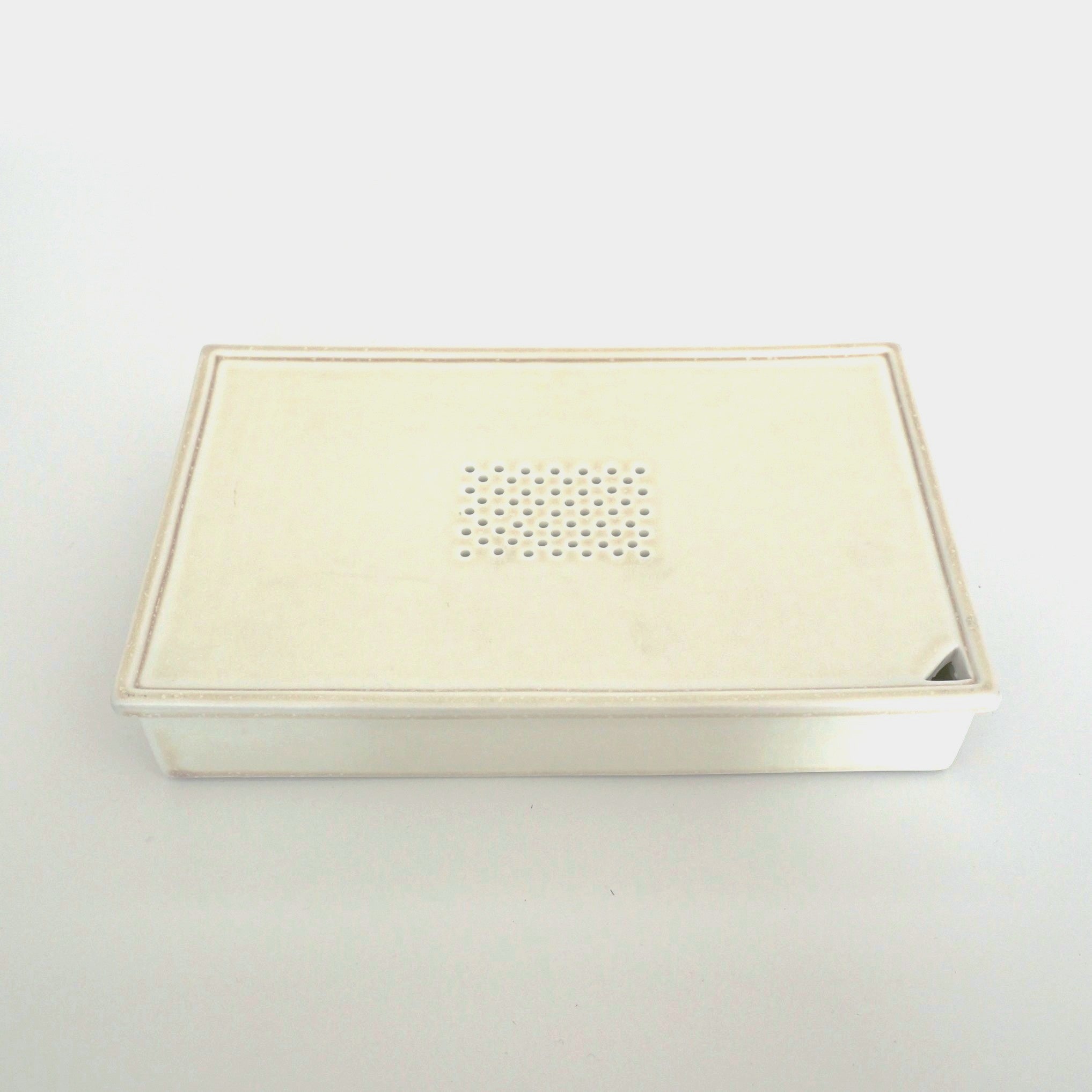 長方窯変茶盤①象牙色