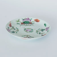 粉彩四季花文皿⑪中