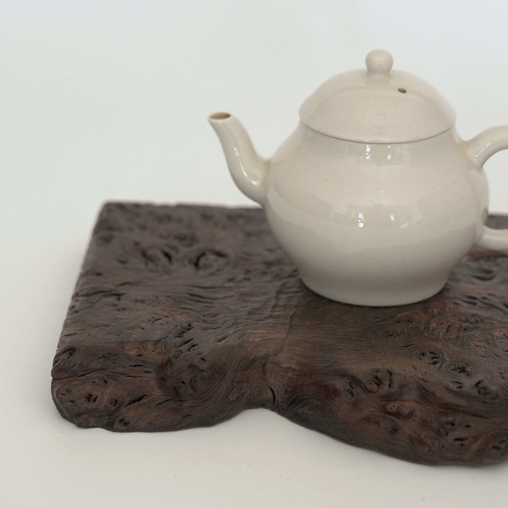 木製樹瘤壺承小