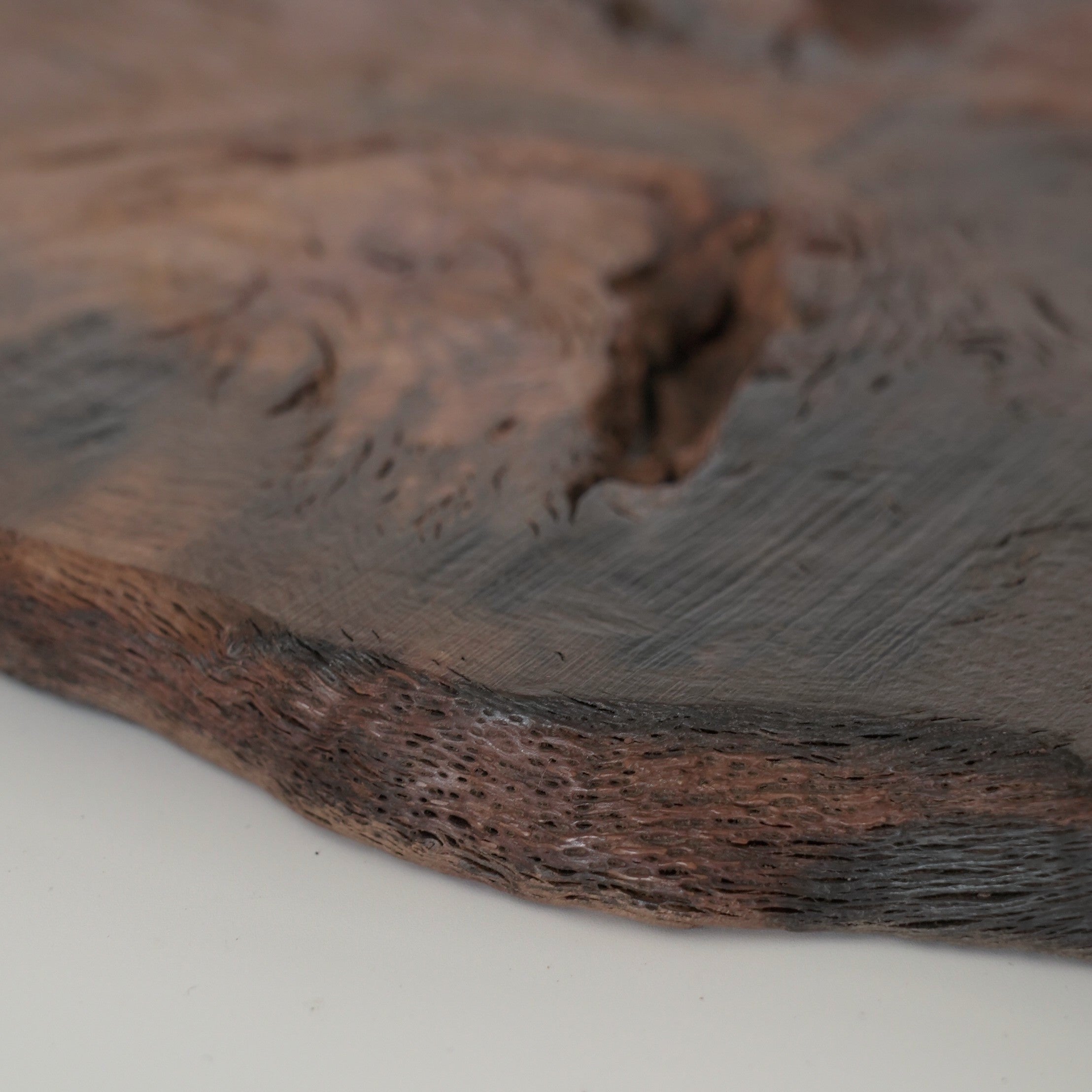 木製樹瘤壺承大