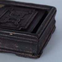 老木彫寿字木箱