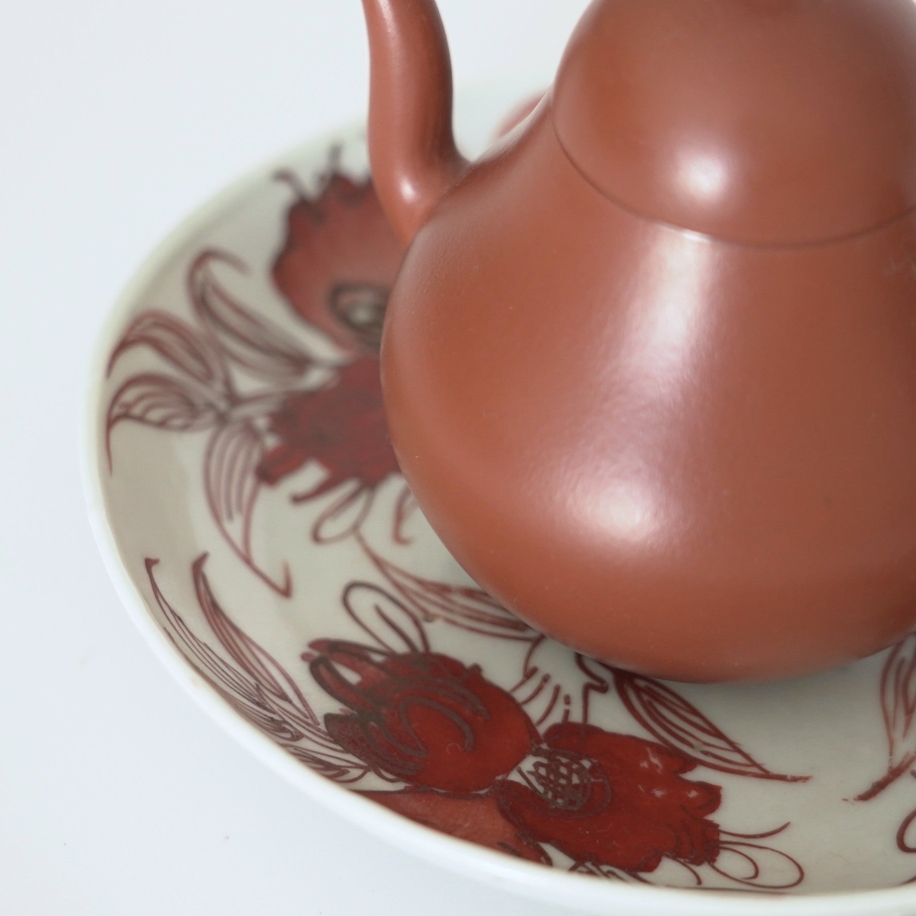 赤絵福寿三多文皿⑪