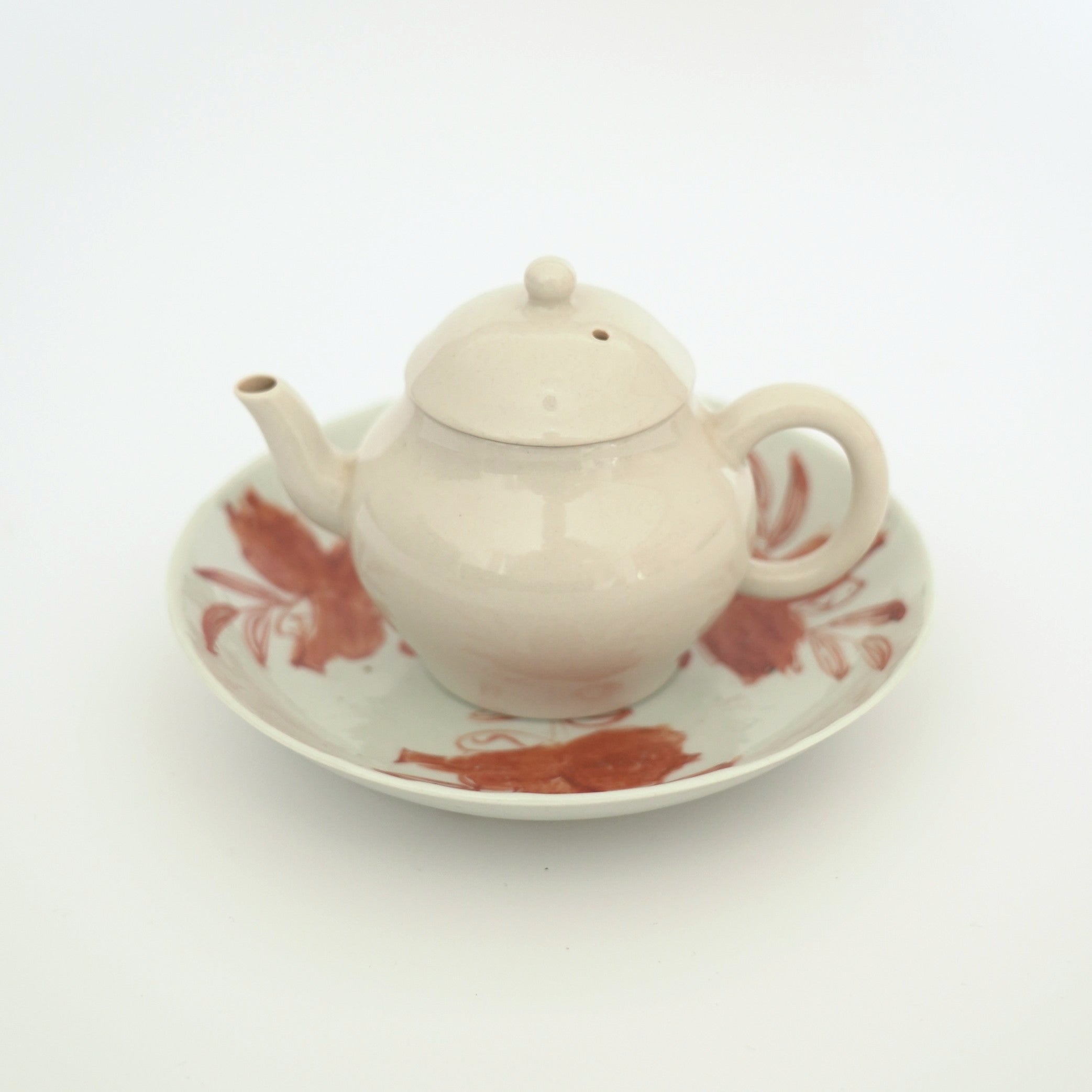 赤絵福寿三多文皿⑥