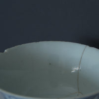 青花喜字瓜唐草文蓋碗