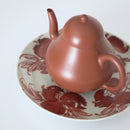 赤絵福寿三多文皿⑮