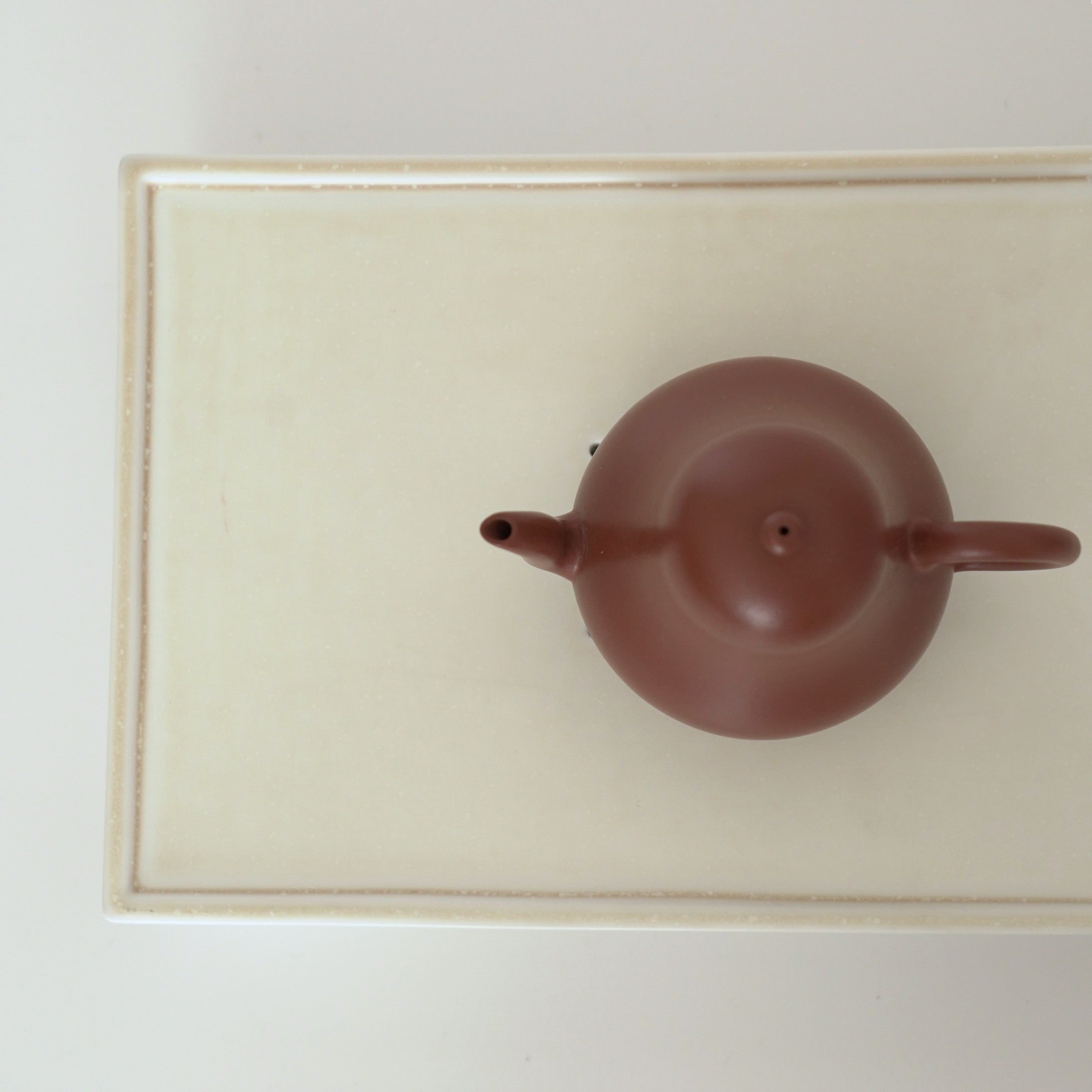 長方窯変茶盤①象牙色