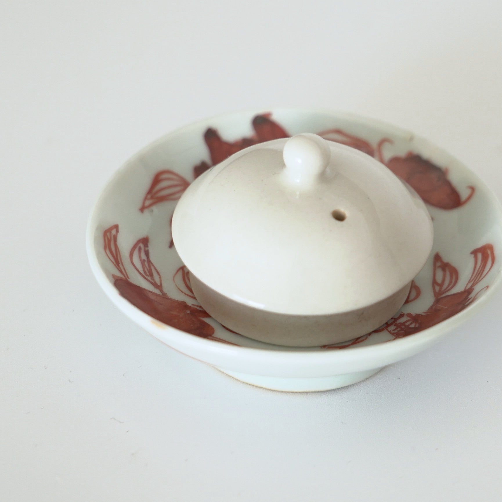 赤絵福寿三多文豆皿⑨