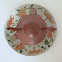 粉彩七宝三多文皿⑦