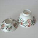 粉彩双喜花文蓋碗③