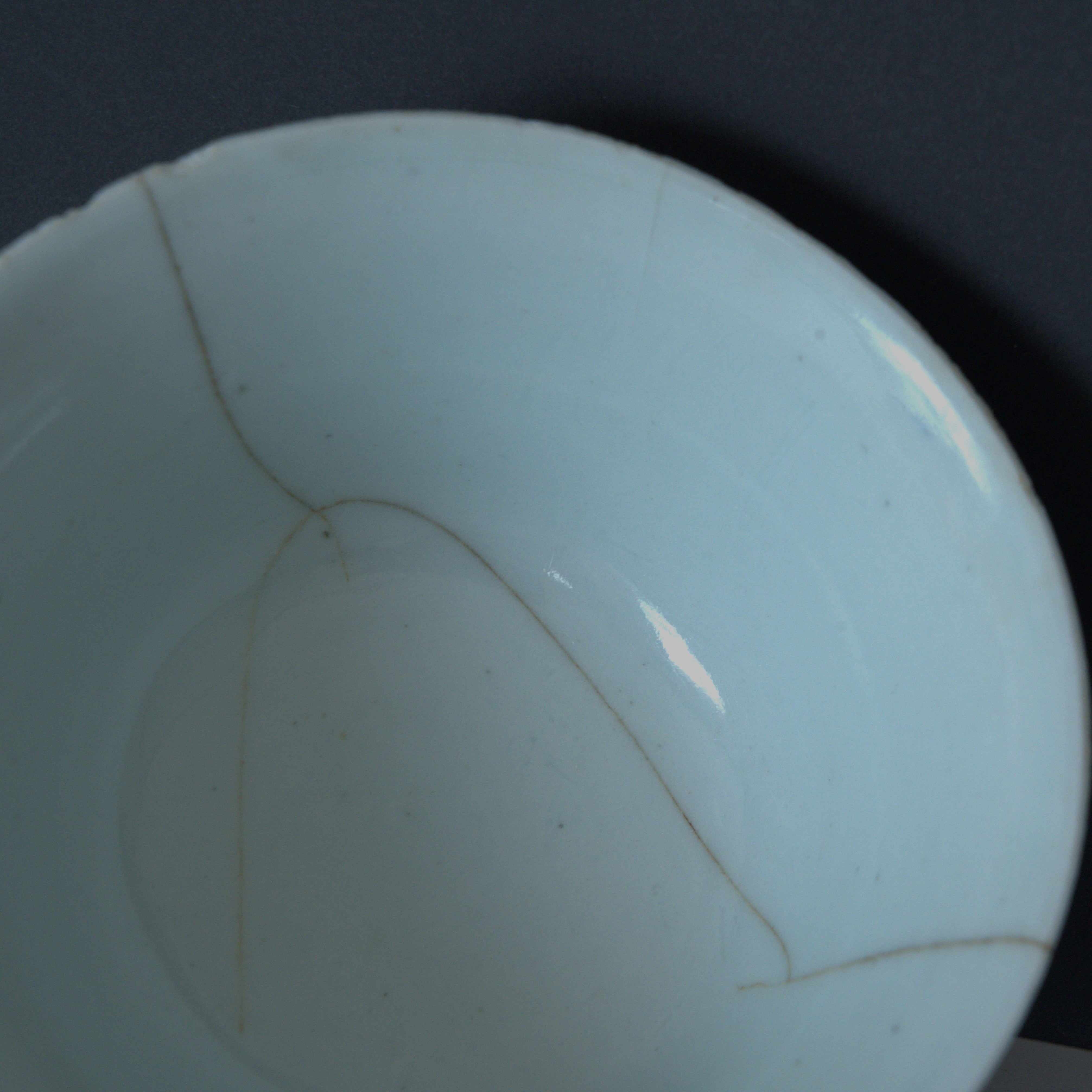 青花喜字瓜唐草文蓋碗