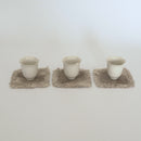 綿製草木染茶托小