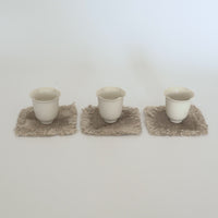 綿製草木染茶托小