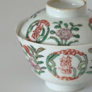 粉彩双喜花文蓋碗③