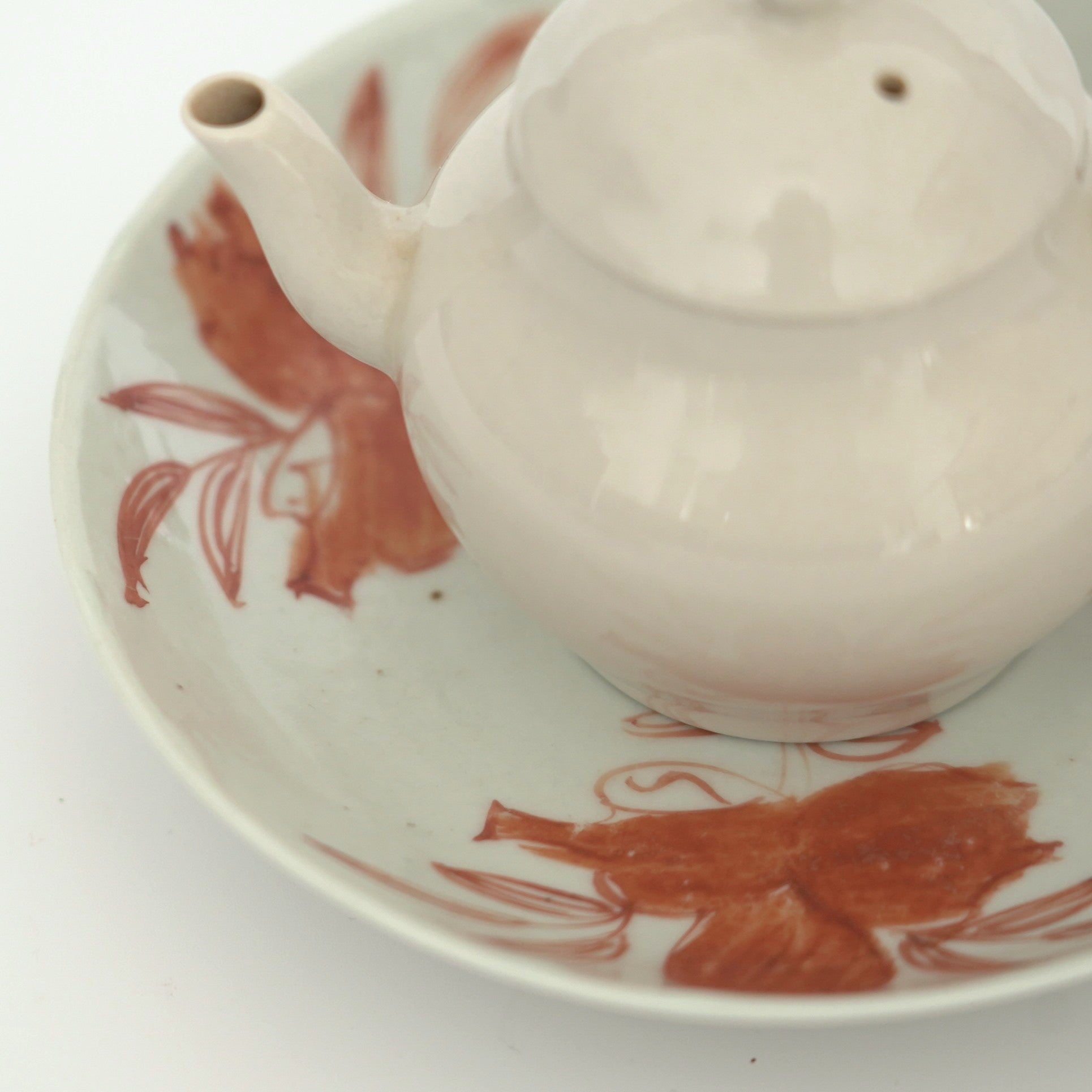 赤絵福寿三多文皿⑥