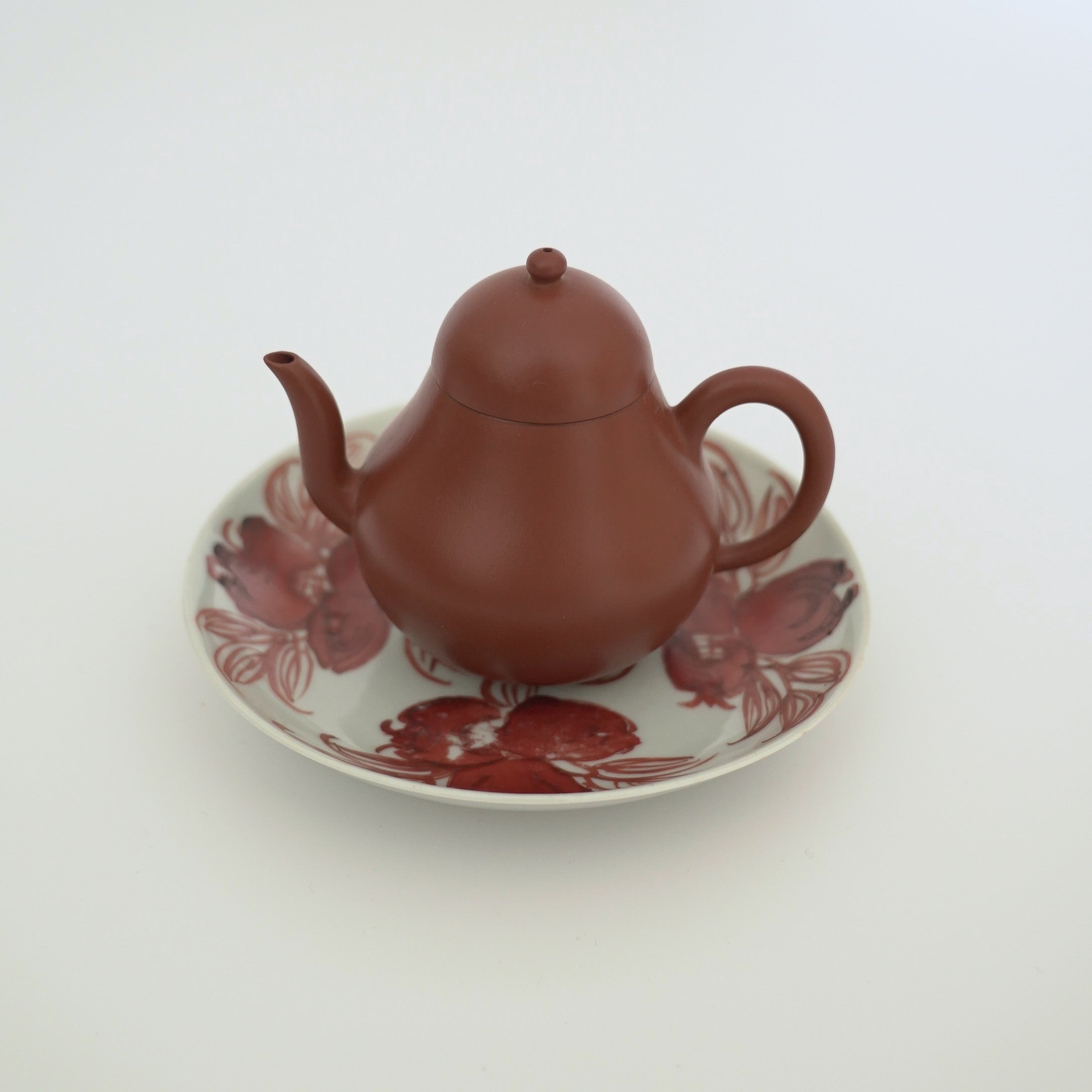 赤絵福寿三多文皿⑬