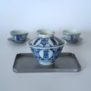 青花喜字瓜文蓋碗②