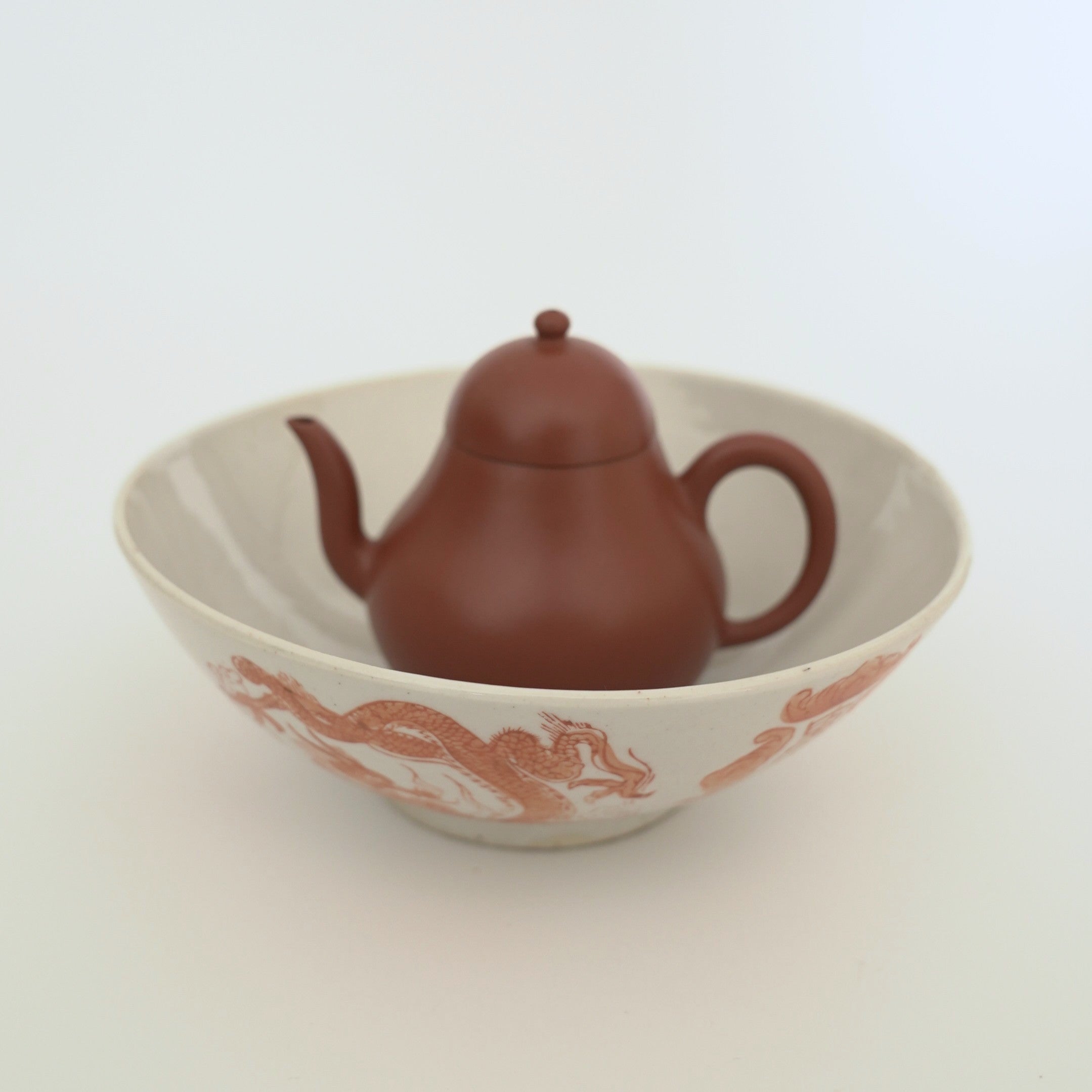 赤絵福寿龍文碗②