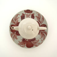 赤絵福寿三多文皿⑭