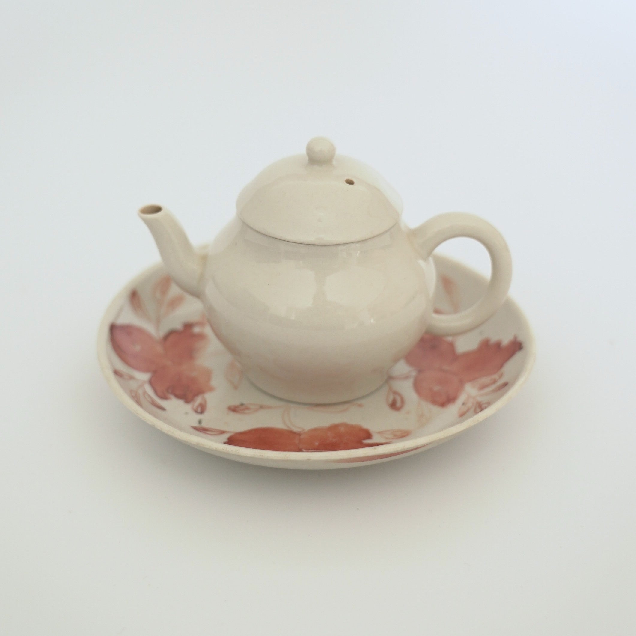 赤絵福寿三多文皿⑤