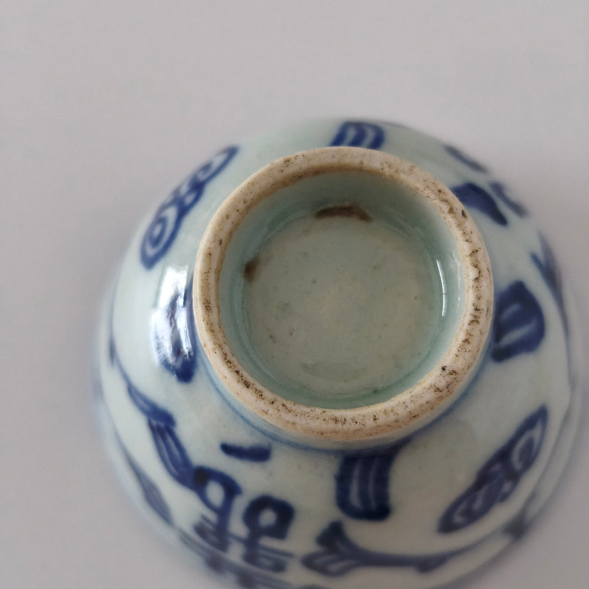 青花双喜文茶杯⑪