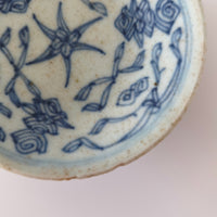 青花絡枝蓮文豆皿⑥