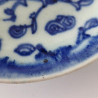 青花絡枝蓮文皿⑤