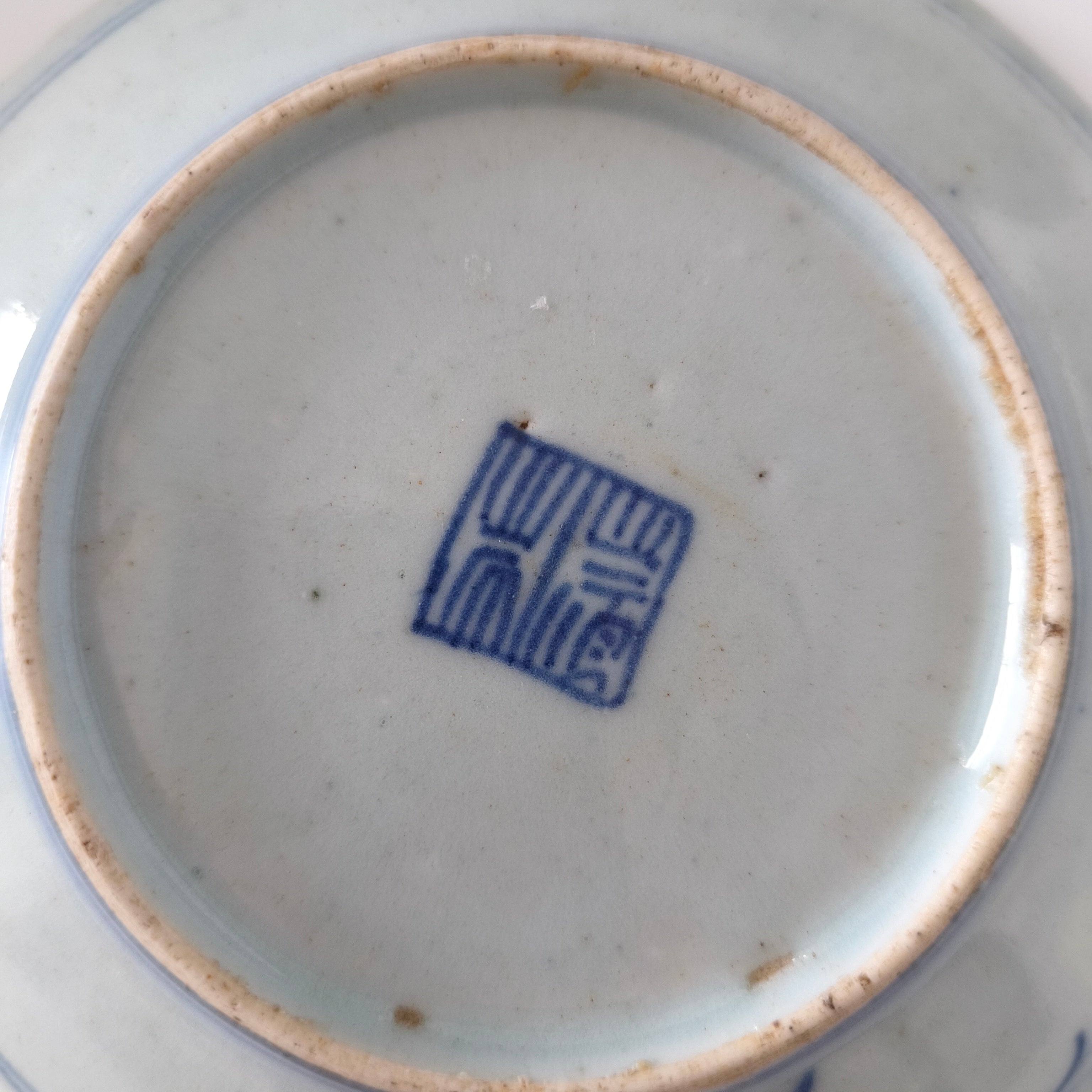 青花絡枝蓮文皿④
