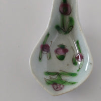 粉彩四季花文レンゲ⑧