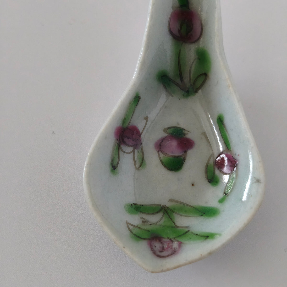 粉彩四季花文レンゲ⑧