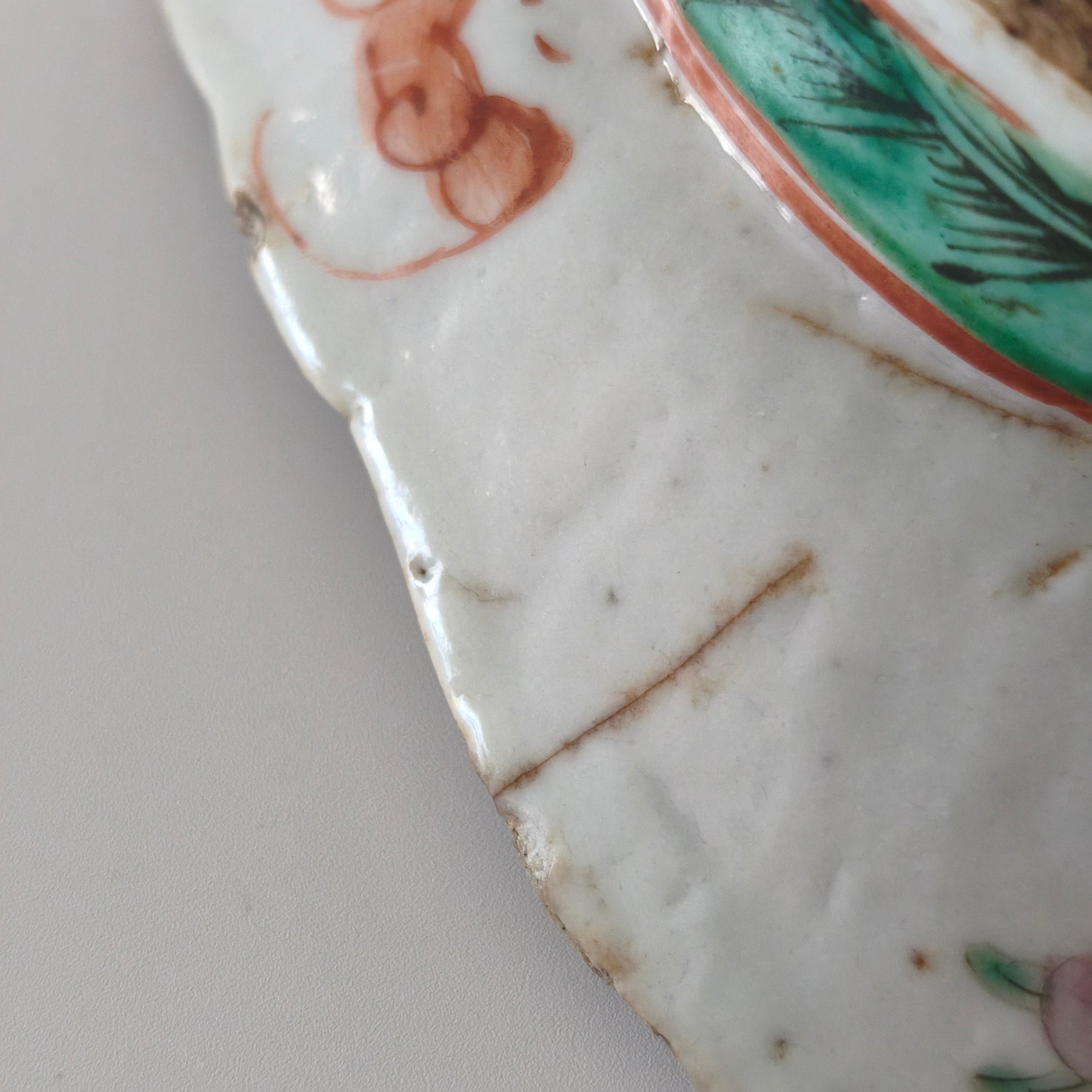 粉彩高足皿⑫