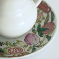 粉彩七宝三多文皿⑤