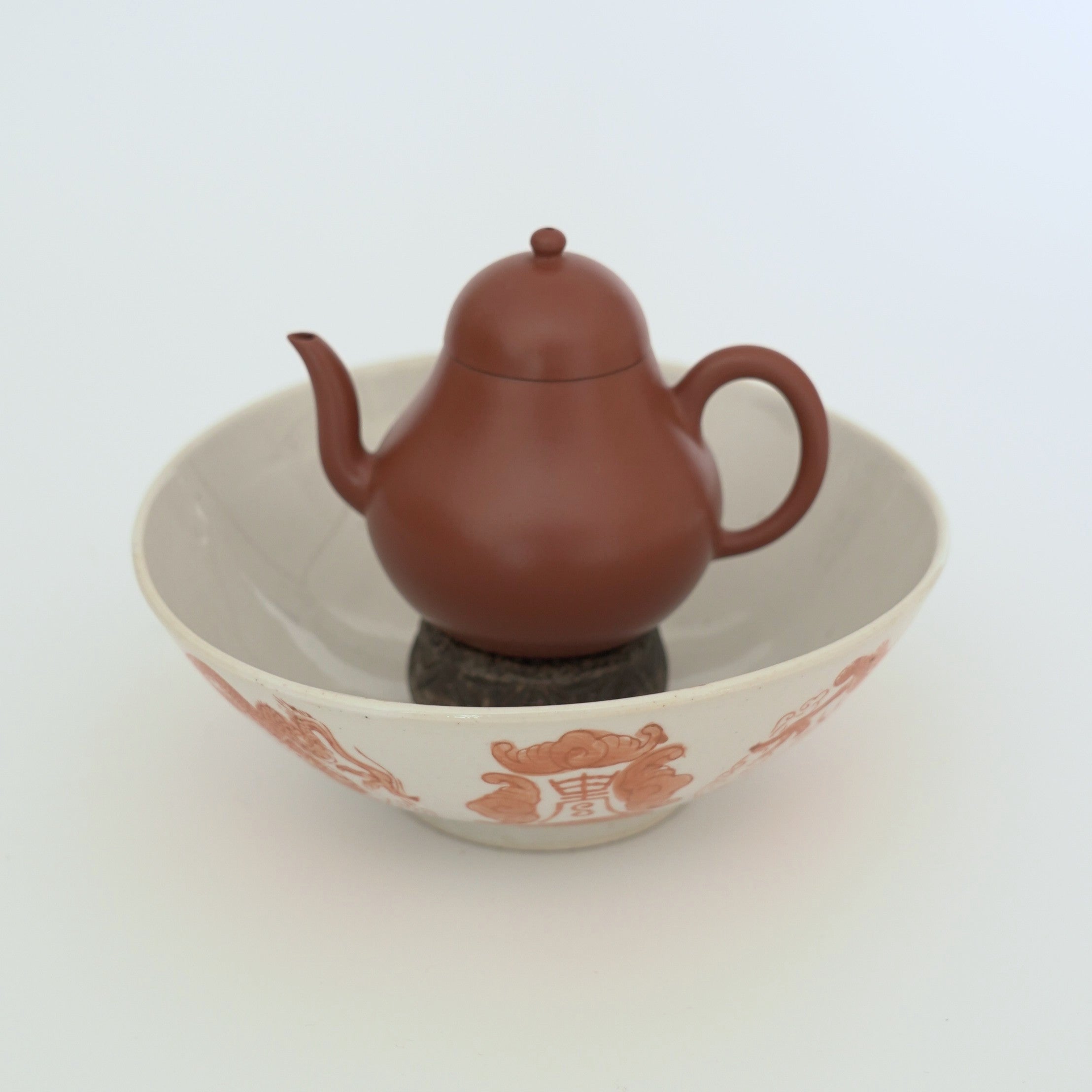 赤絵福寿龍文碗②