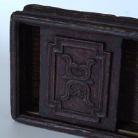 老木彫寿字木箱