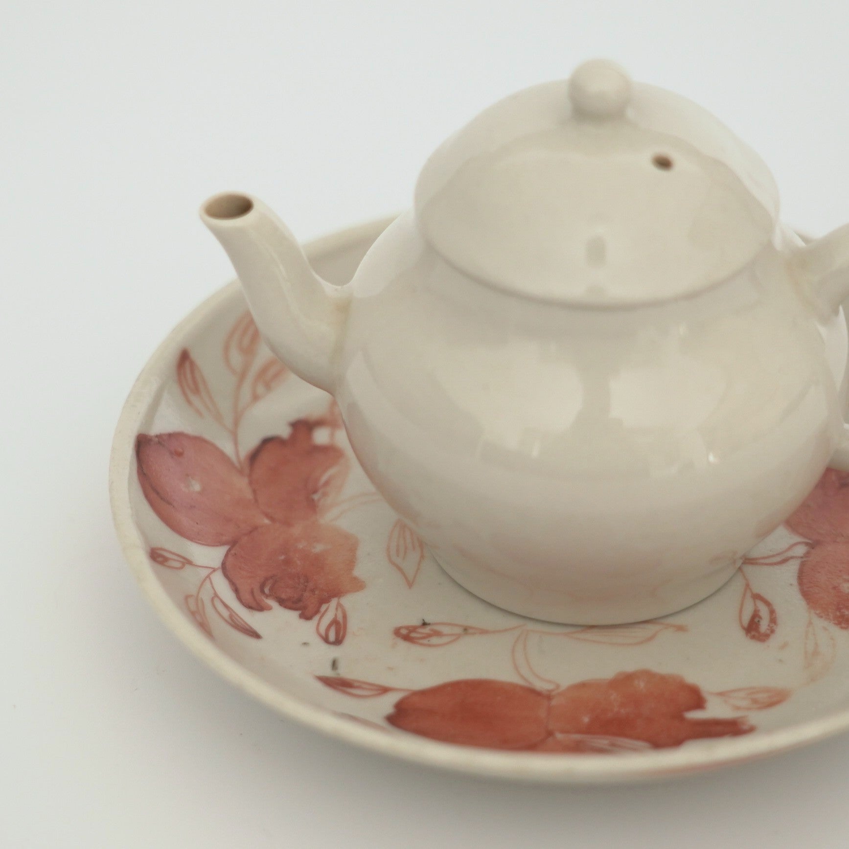 赤絵福寿三多文皿⑤