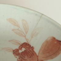 赤絵福寿三多文皿大①